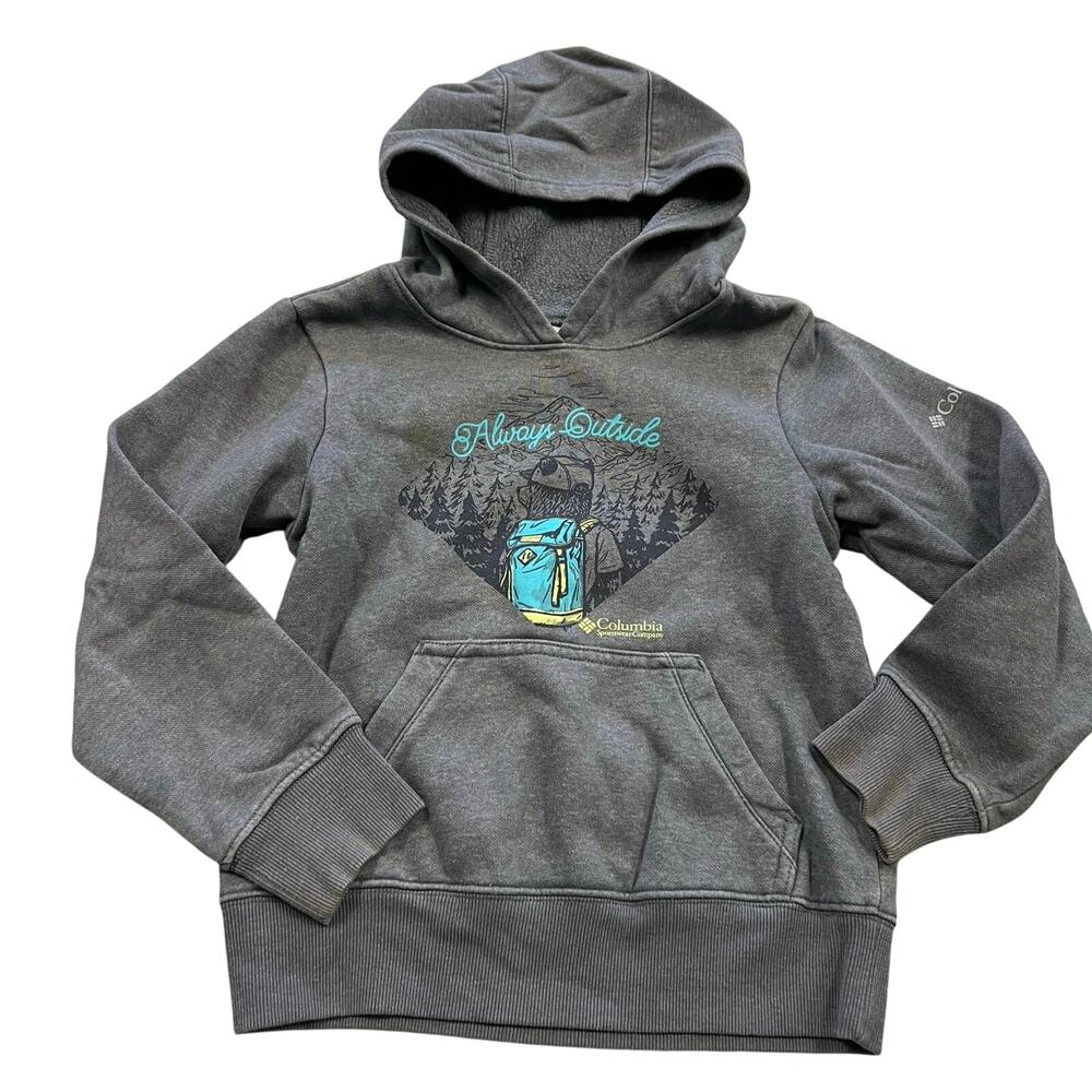 Columbia "Always Outside" Gray Hoodie Boys Size Small